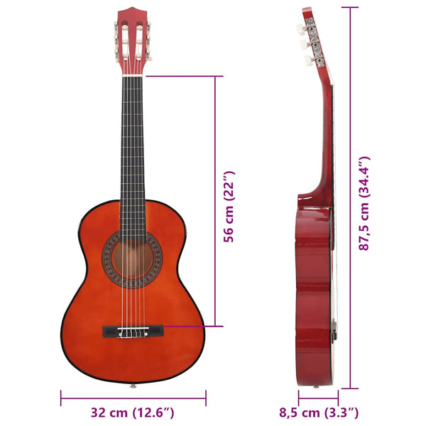 Klassische Gitarre Set für Anfänger 1/2 34"