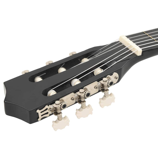 Schwarze Cutaway Westerngitarre, 38 Zoll