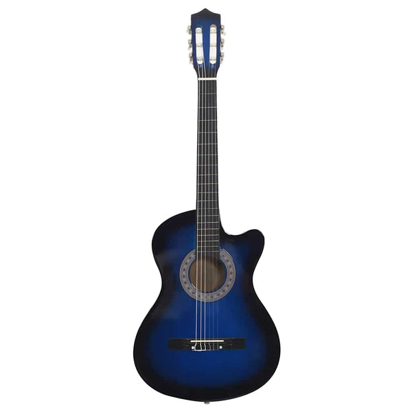 Blaue 38" Cutaway Westerngitarre