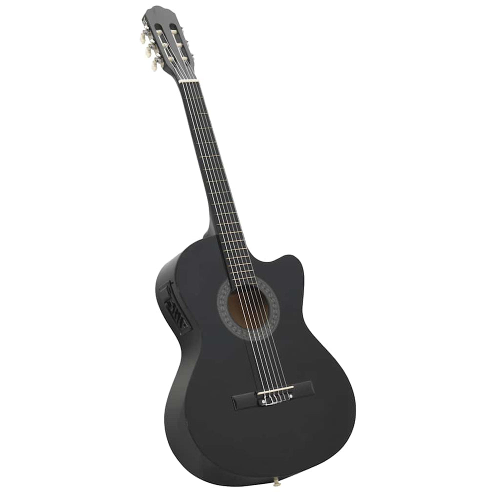 vidaXL Cutaway Western Guitar with Equalizer and 6 Strings Black