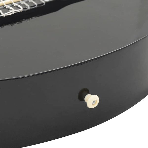 Western Gitarren-Set mit Equalizer Schwarz, 12-teilig