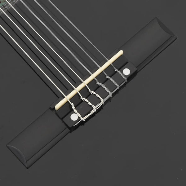 Western Gitarren-Set mit Equalizer Schwarz, 12-teilig