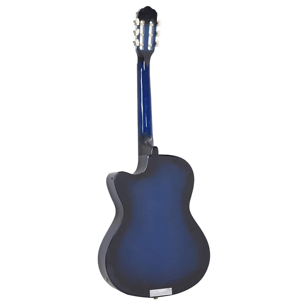 Blaue Cutaway Westerngitarre mit Equalizer