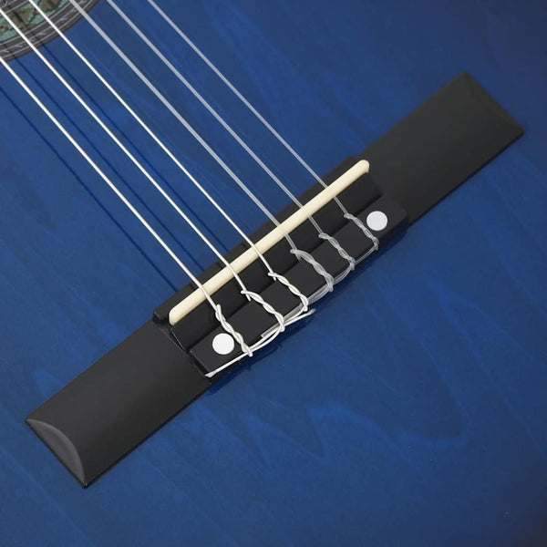 Blaue Cutaway Westerngitarre mit Equalizer