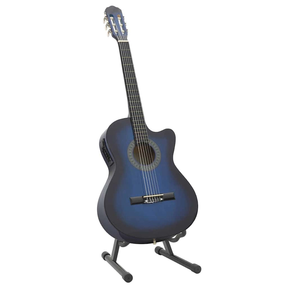 12-teiliges Western Gitarren-Set Blau