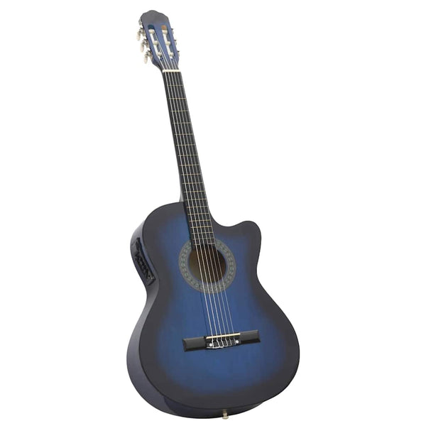 12-teiliges Western Gitarren-Set Blau