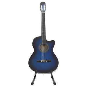 12-teiliges Western Gitarren-Set Blau
