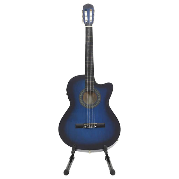 12-teiliges Western Gitarren-Set Blau