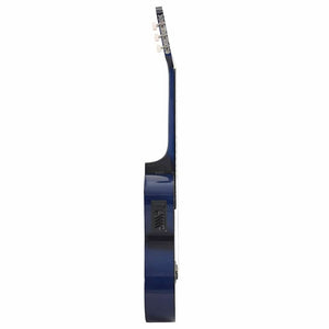 12-teiliges Western Gitarren-Set Blau
