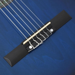 12-teiliges Western Gitarren-Set Blau
