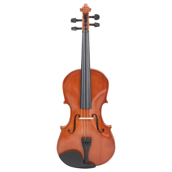 4/4 Violine Komplettset Dunkles Holz