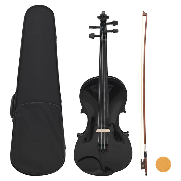 4/4 Violine Komplettset Helles Holz