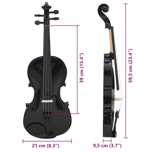 4/4 Violine Komplettset Helles Holz
