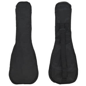 Schwarzes Sopran-Ukulele-Set für Kinder mit Tasche, 21 Zoll