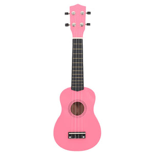 Rosa Sopran Ukulele Set mit Tasche