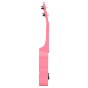 Rosa Sopran Ukulele Set mit Tasche