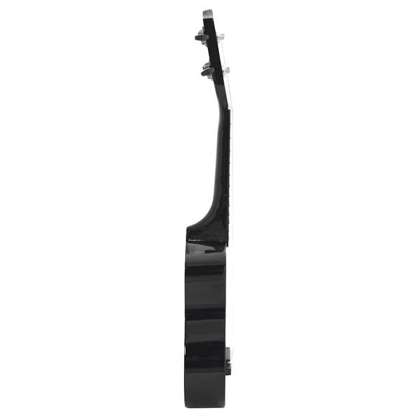 Sopran Ukulele Set mit Tasche, Schwarz, 23 Zoll
