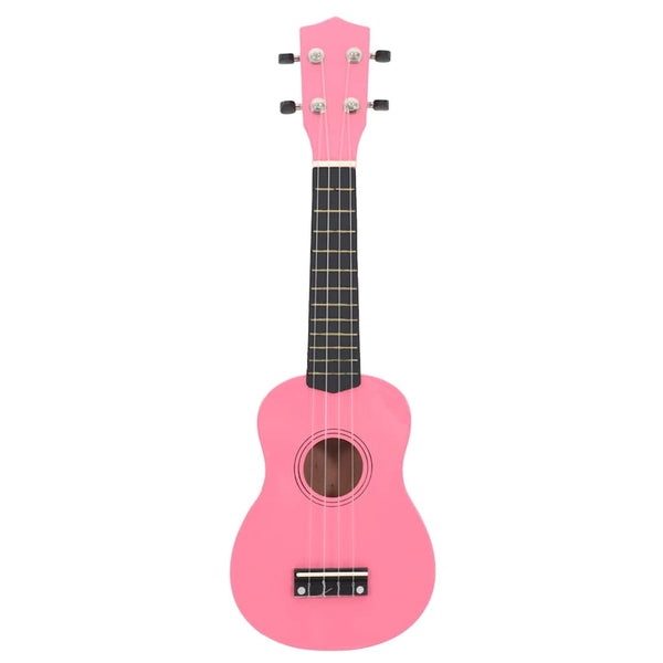 Rosa Sopran Ukulele Set mit Tasche