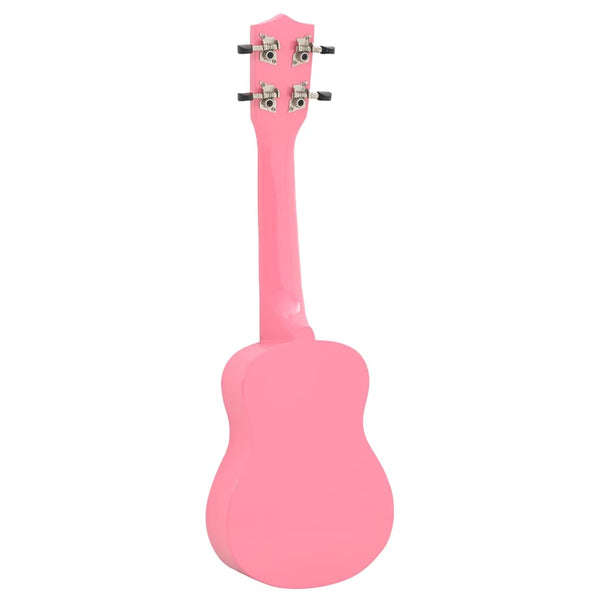 Rosa Sopran Ukulele Set mit Tasche