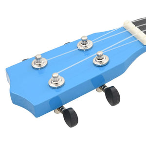 23" Sopran Ukulele Set Babyblau mit Tasche