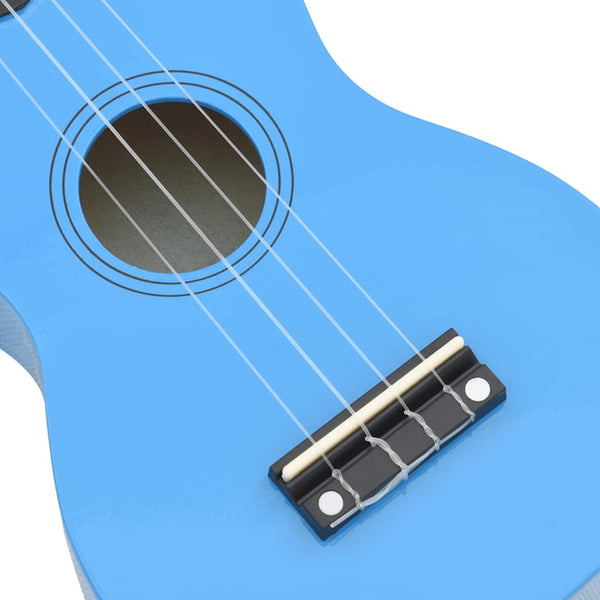 23" Sopran Ukulele Set Babyblau mit Tasche
