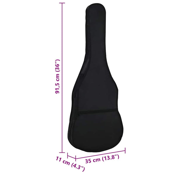 Gitarrentasche 1/2 Größe Schwarz