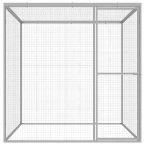 Katzenkäfig 1,5x1,5x1,5 m Verzinkter Stahl