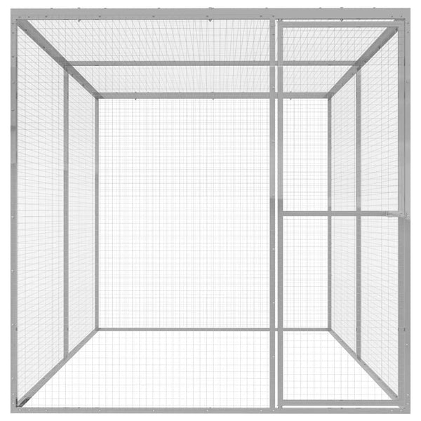 Katzenkäfig 3x1,5x1,5 m Verzinkter Stahl