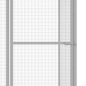Katzenkäfig 3x1,5x1,5 m Verzinkter Stahl