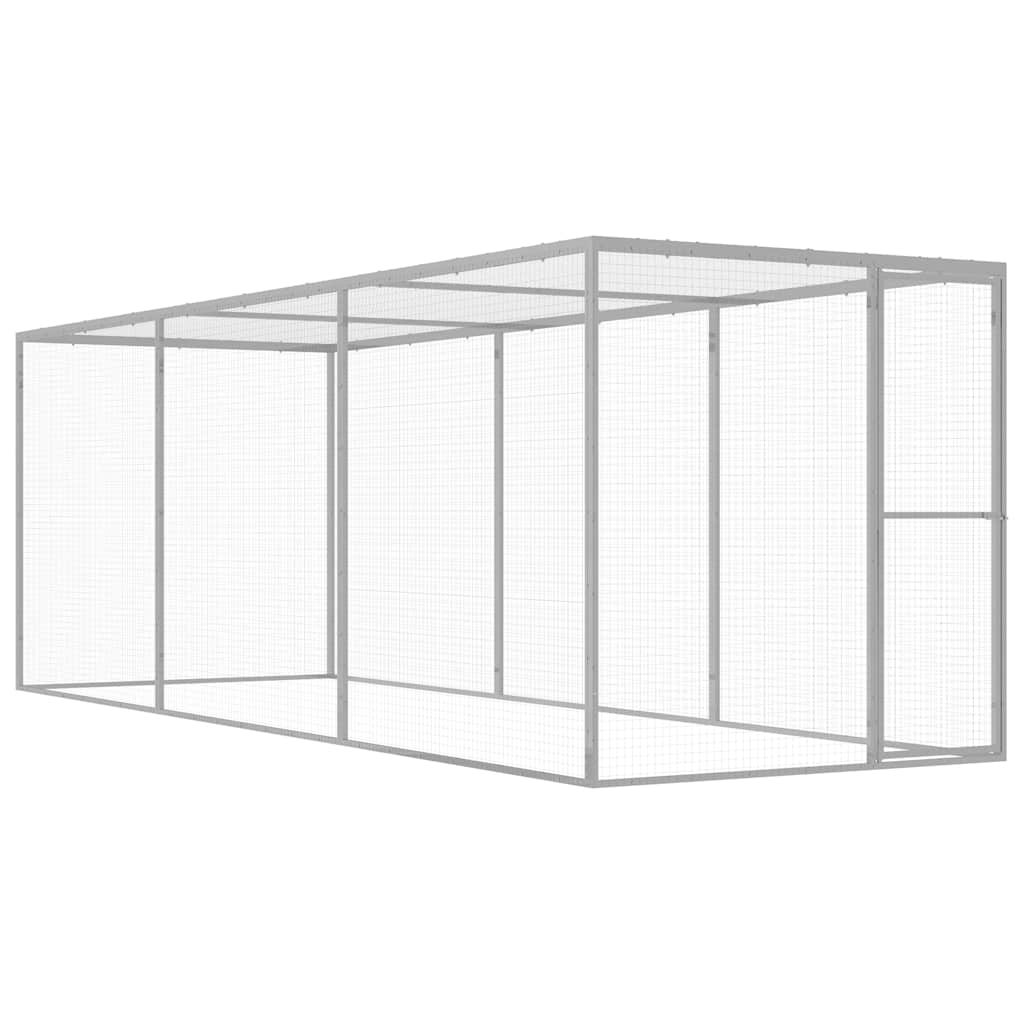 Katzenkäfig 4,5x1,5x1,5 m Verzinkter Stahl