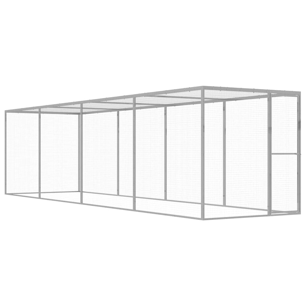 Katzenkäfig 6x1,5x1,5 m Verzinkter Stahl