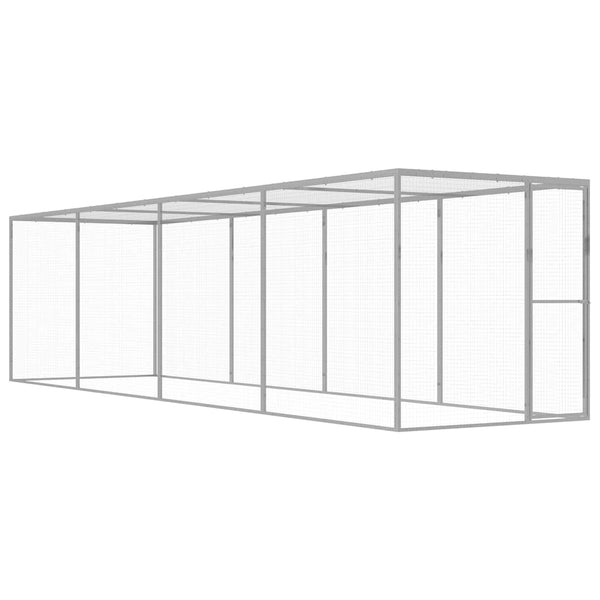 Katzenkäfig 6x1,5x1,5 m Verzinkter Stahl