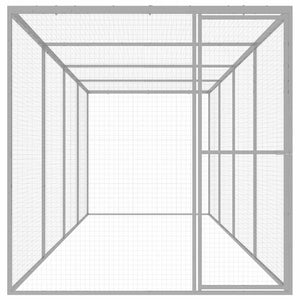 Katzenkäfig 6x1,5x1,5 m Verzinkter Stahl