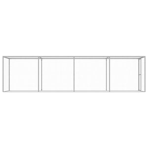 Katzenkäfig 6x1,5x1,5 m Verzinkter Stahl