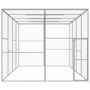 Katzenkäfig 6x3x2,5 m Verzinkter Stahl