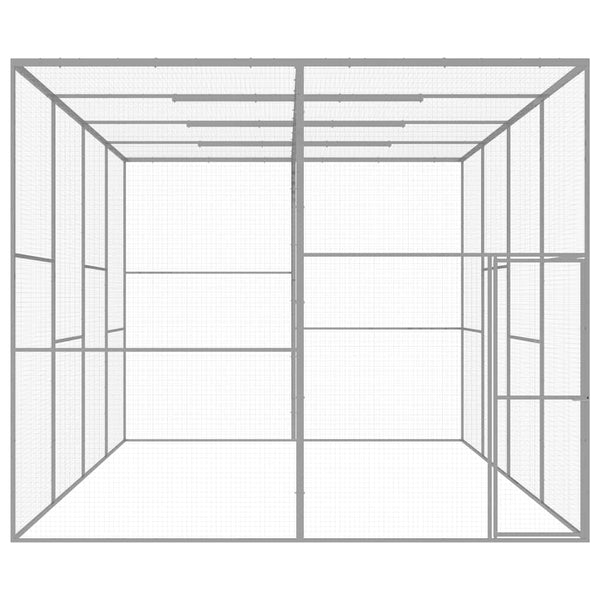 Katzenkäfig 6x3x2,5 m Verzinkter Stahl