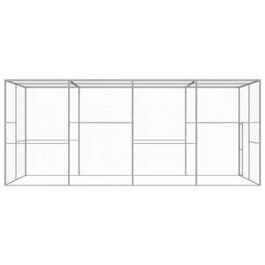 Katzenkäfig 6x3x2,5 m Verzinkter Stahl