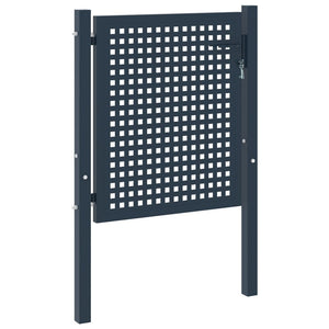 Zauntor Anthrazit 102x75 cm Stahl