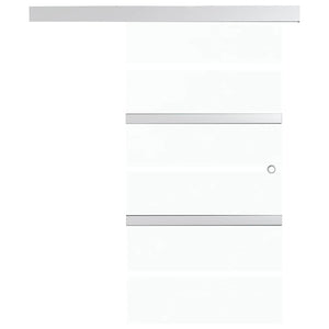 Schiebetür mit Softclose ESG-Glas und Aluminium 90x205 cm