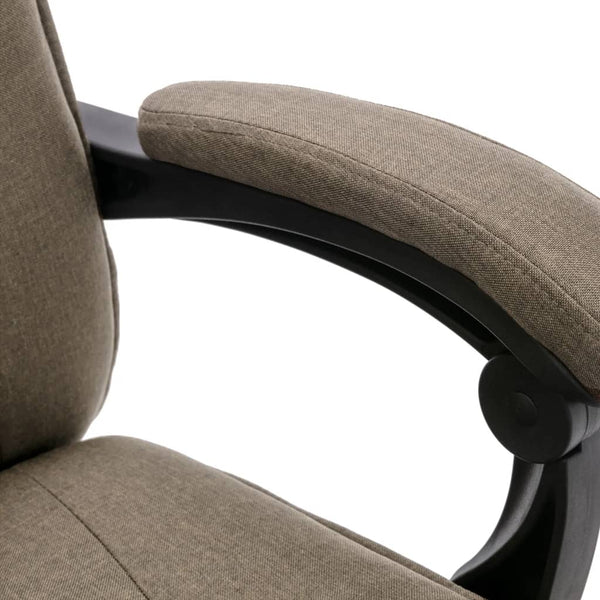Massage-Bürostuhl Taupe Stoff