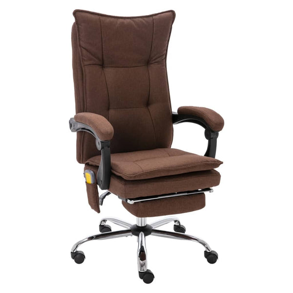 Massage-Bürostuhl Braun Stoff