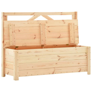 Sitzbank mit Stauraum 120 cm Massivholz Kiefer