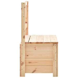 Sitzbank mit Stauraum 120 cm Massivholz Kiefer