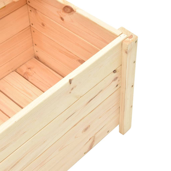 Sitzbank mit Stauraum 120 cm Massivholz Kiefer