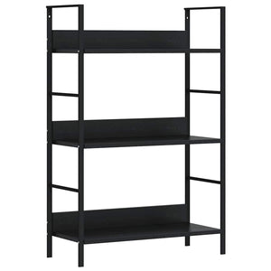 vidaXL Étagère à Livres 3 Tablettes Noir 60x27,6x90,5 cm Bois d'ingénierie