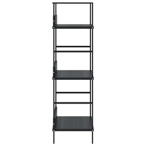 vidaXL Étagère à Livres 3 Tablettes Noir 60x27,6x90,5 cm Bois d'ingénierie