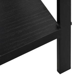 vidaXL Étagère à Livres 3 Tablettes Noir 60x27,6x90,5 cm Bois d'ingénierie