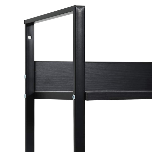 vidaXL Étagère à Livres 3 Tablettes Noir 60x27,6x90,5 cm Bois d'ingénierie