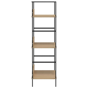 Bücherregal 3 Regalböden Eiche 60×27,6×90,5 cm Holzwerkstoff