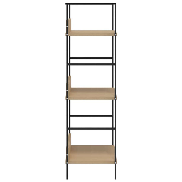 Bücherregal 3 Regalböden Eiche 60×27,6×90,5 cm Holzwerkstoff